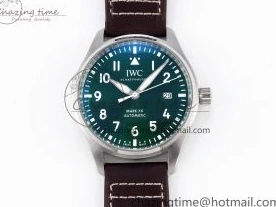 MIROTIME 0127 Pilot Mark XX IW328205 ZF 1:1 Best Edition Green Dial on Brown Leather Strap A UrbanStyle 7029